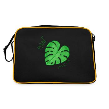 monstera plantmom - Sac Retro - noir/or - Dos