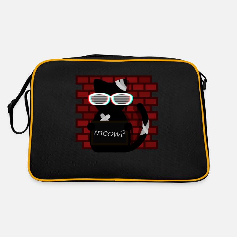 Nicht nette Katze Retro Tasche
