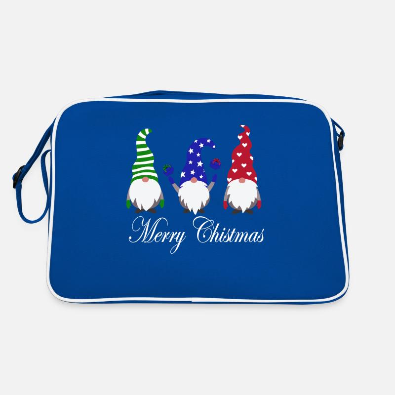 Süße Weihnachtswichtel Retro Tasche