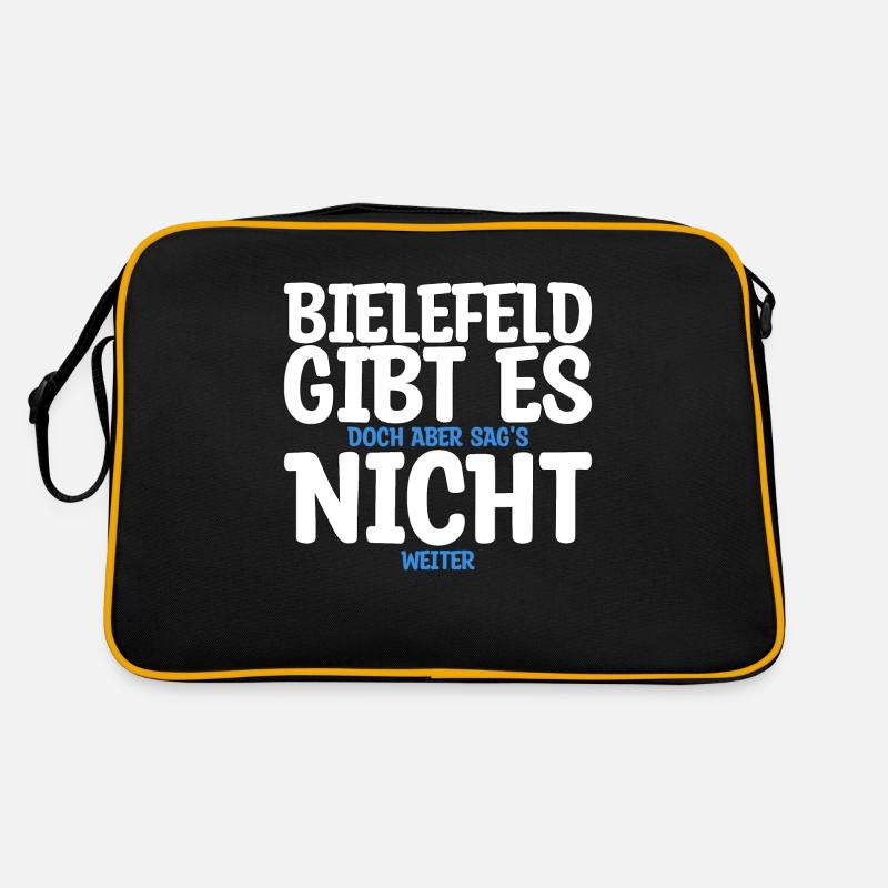 Bielefeld gibt es nicht Geschenk Retro Tasche