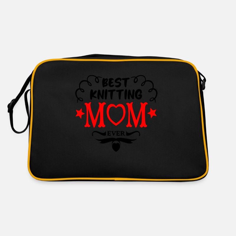 Beste Strickmutter aller Zeiten Retro Tasche