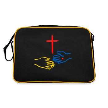 DER NEUE BUND - Retro Tasche - Schwarz/Gold - Hinten
