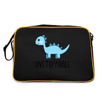 Imparable Dino Dinosaur Kids Cadeau - Sac Retro - noir/or - Dos