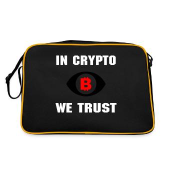 Trading de Bitcoin et d'actions cryptographiques - Sac Retro - noir/or - Dos