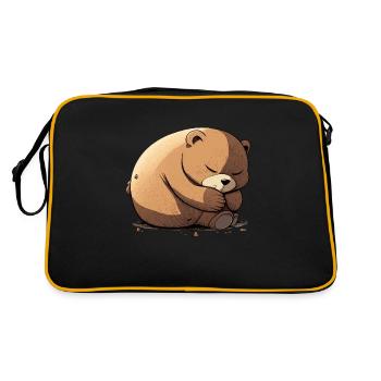 Meenee the sleeper bear - Retro Bag - black/gold - Back