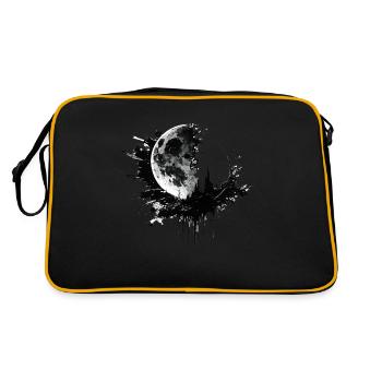 Moon Graffiti Black - Retro Bag - black/gold - Back