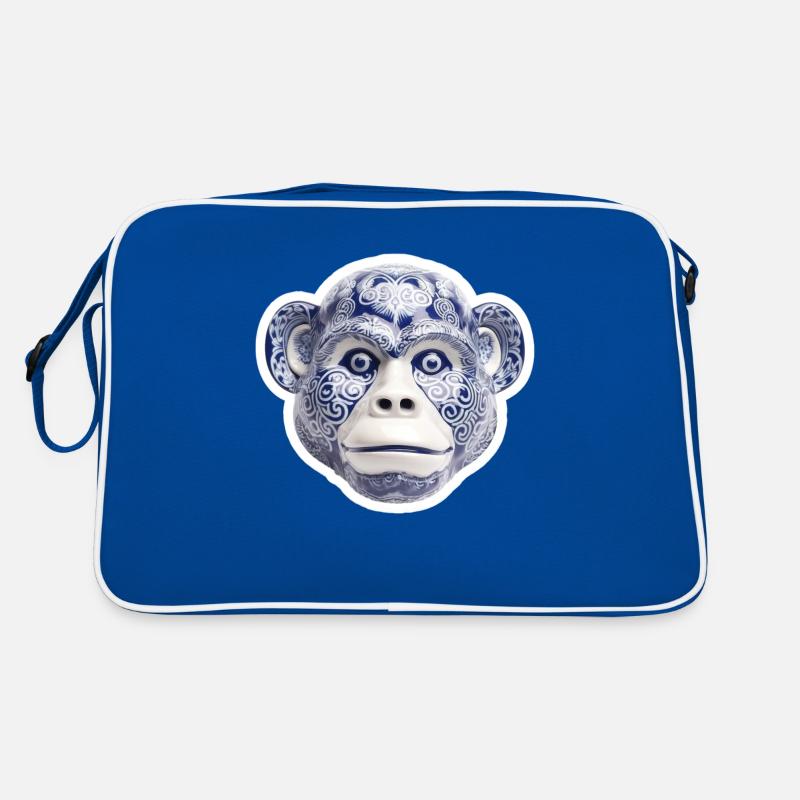 Ceramic monkey face Retro Bag