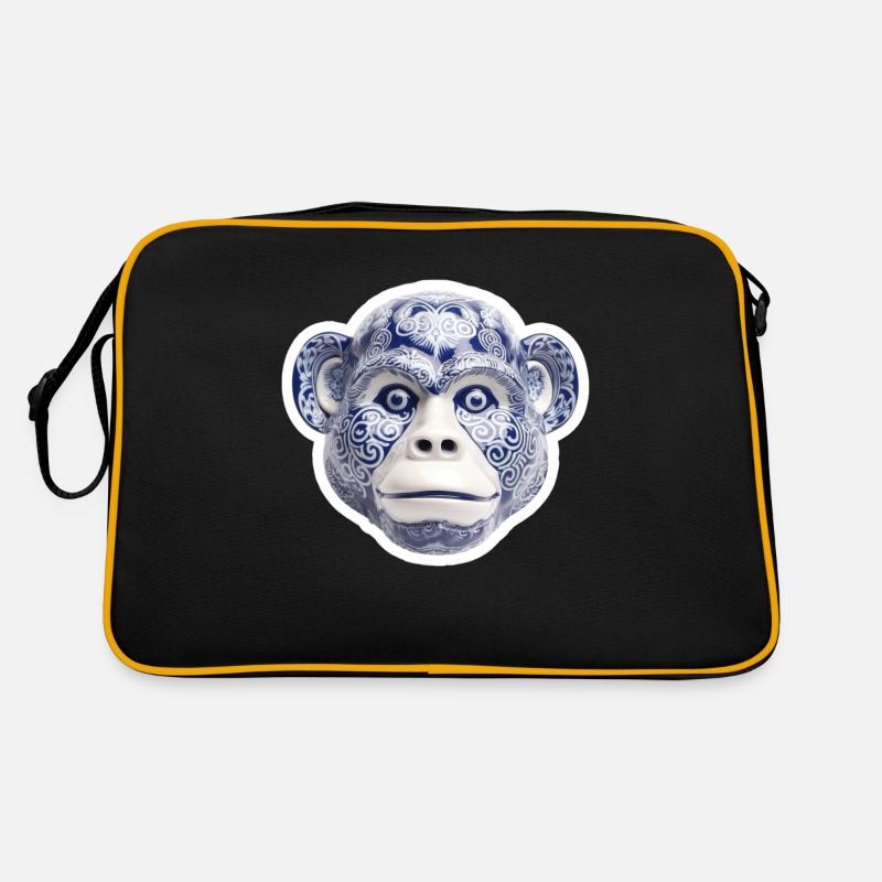Visage de singe en céramique Sac Retro