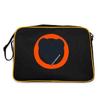 Letzte Generation - Retro Tasche - Schwarz/Gold - Hinten