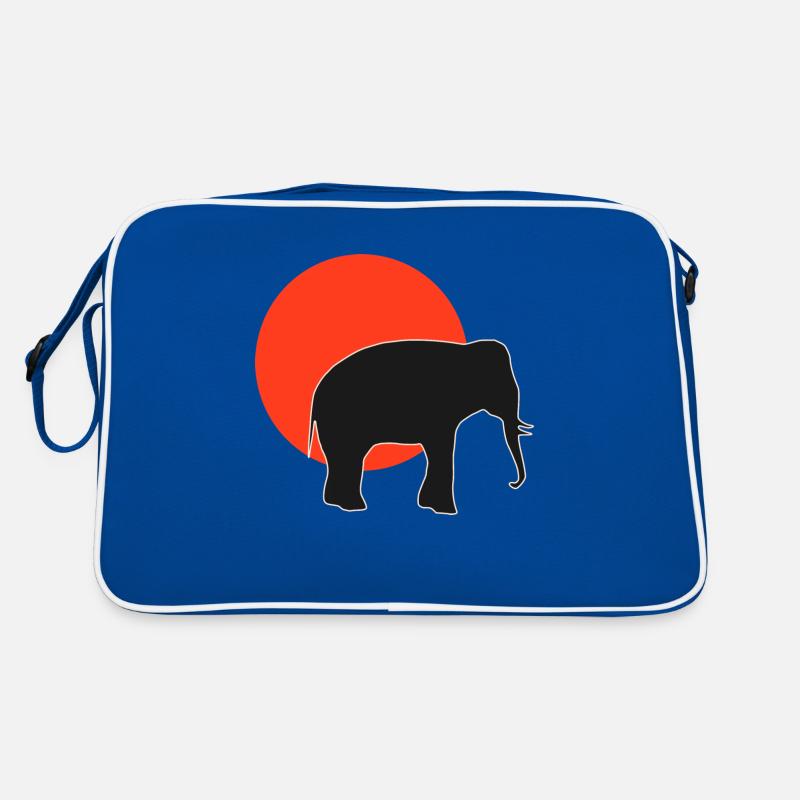 Dos d’éléphant de style rétro : Le Redsunset Sac Retro
