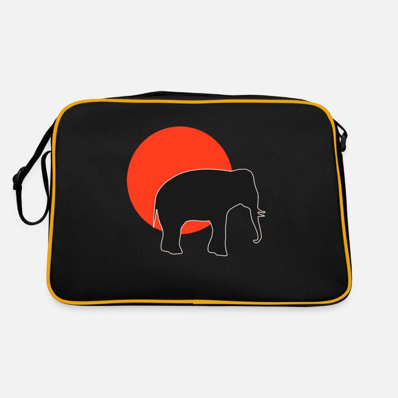Dos d’éléphant de style rétro : Le Redsunset Sac Retro
