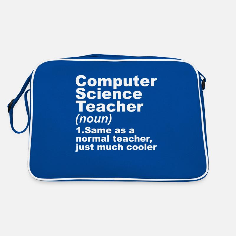 Computer Science Teacher Definition Retro Bag