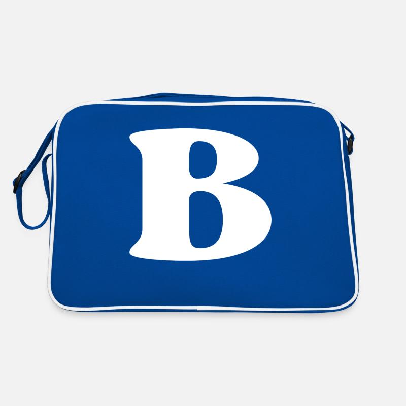 Buchstabe b Retro Tasche