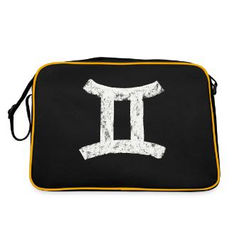 Gémeaux - signe du zodiaque - Sac Retro - noir/or - Dos