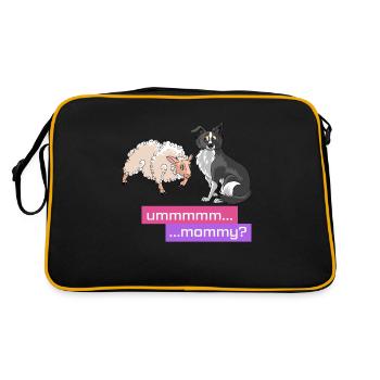 Maman troupeau de moutons - Sac Retro - noir/or - Dos