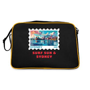 Sydney - Retro Bag - black/gold - Back