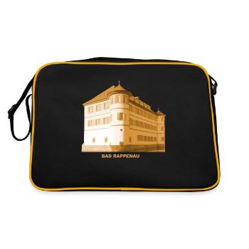 Bad Rappenau Water Castle Baden-Württemberg - Retro Bag - black/gold - Back