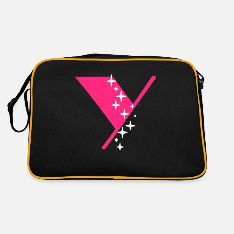 Letter Y Glitter Retro Bag