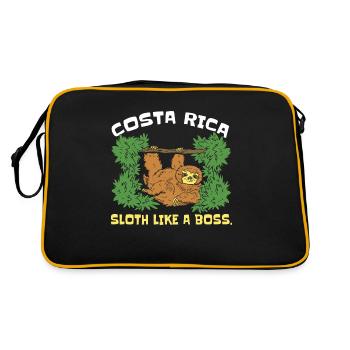 Le paresseux du Costa Rica comme un paresseux tropical - Sac Retro - noir/or - Dos