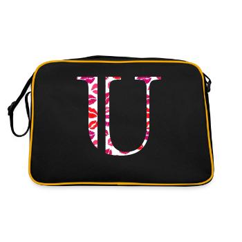 Lettre u bisous - Sac Retro - noir/or - Dos