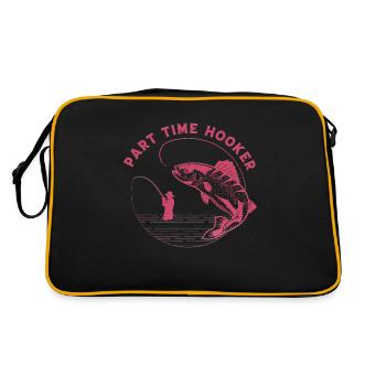 poisson, poisson, pêche, lac, mer, pêche, faune, exotique - Sac Retro - noir/or - Dos