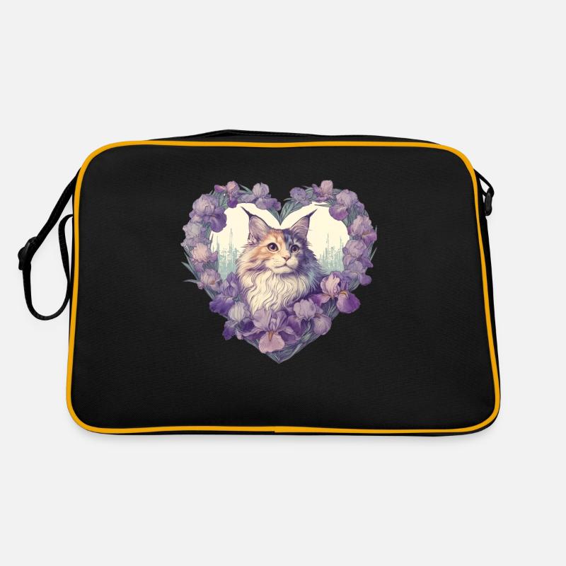MaineCoon Iris Retro Tasche