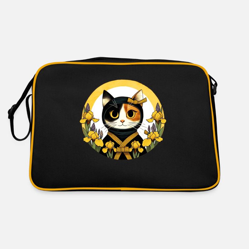 Ninja-Katze Retro Tasche