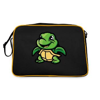 Turtle - Retro Bag - black/gold - Back
