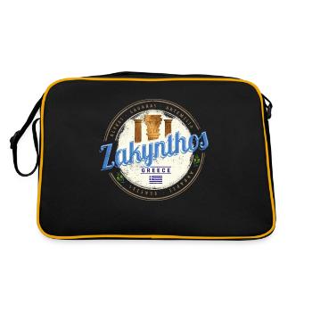 Île de Zakynthos en Grèce Souvenir Vintage - Sac Retro - noir/or - Dos