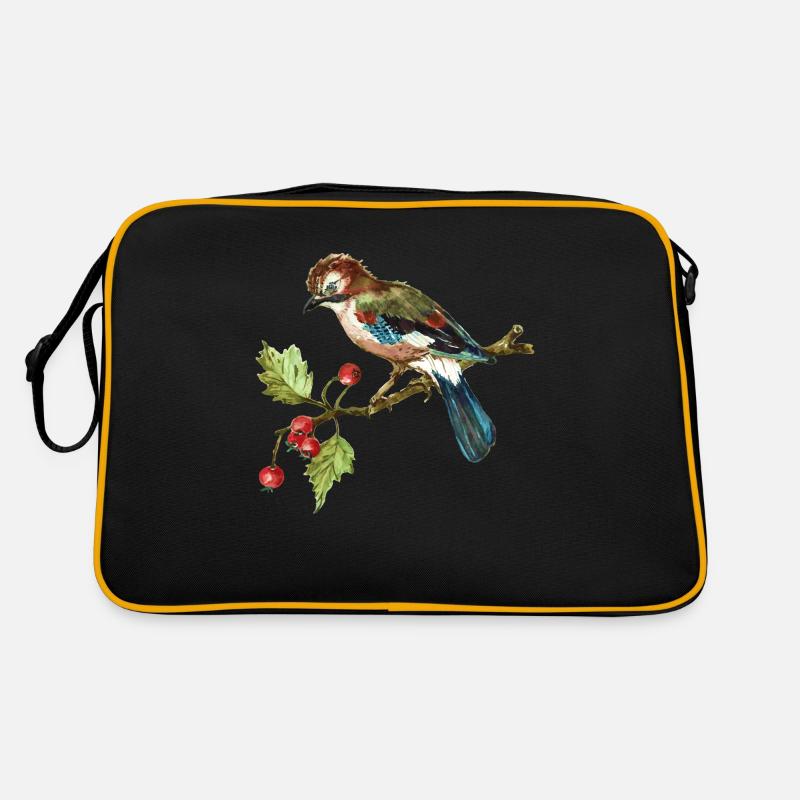 Bunter Vogel Retro Tasche