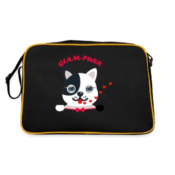 Cat- glampurr - Retro Bag - black/gold - Back