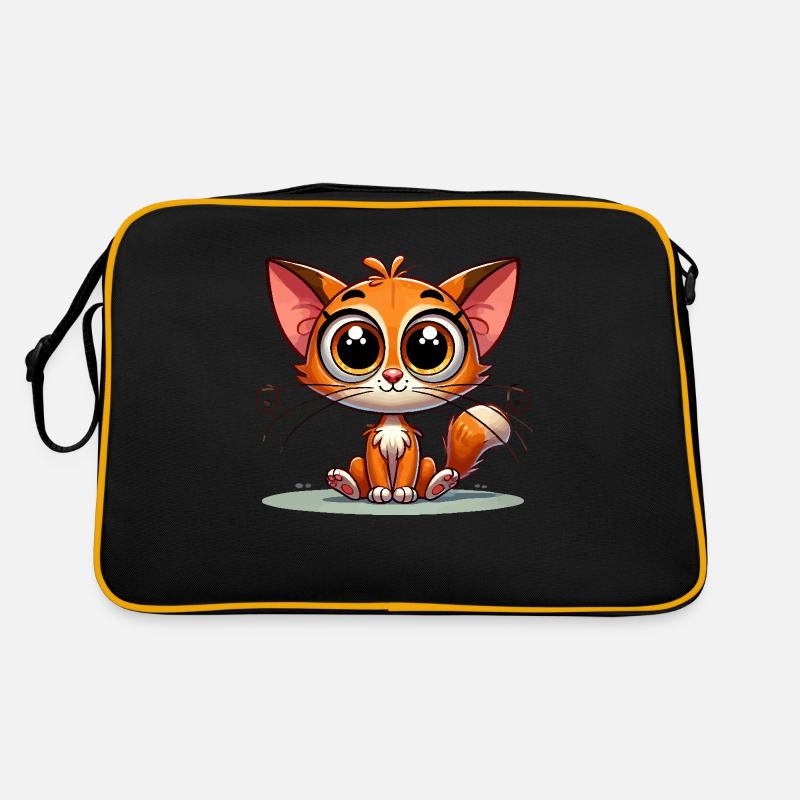 Chaton de dessin animé mignon Sac Retro