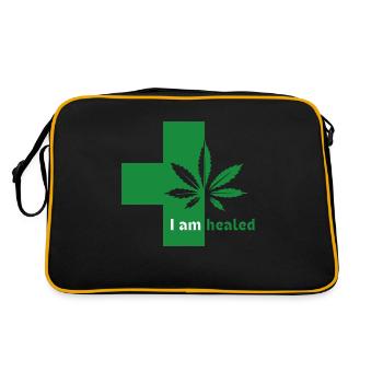 Cure de médecine au cannabis - Sac Retro - noir/or - Dos