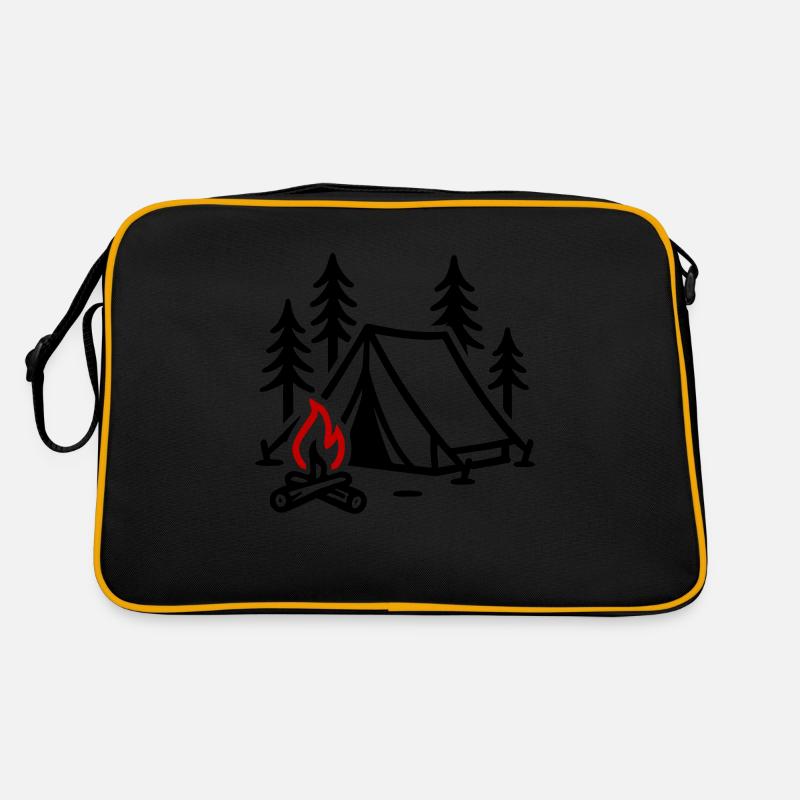 Tent Campfire Nature Retro Bag