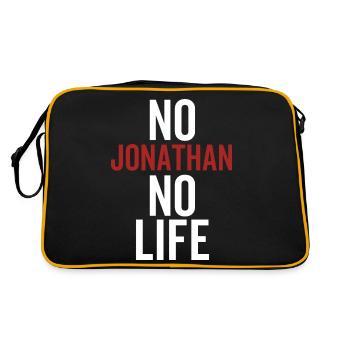Pas de Jonathan Pas de vie - Sac Retro - noir/or - Dos
