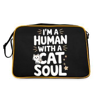Chat Chats Amoureux Chat Propriétaire Chaton - Sac Retro - noir/or - Dos