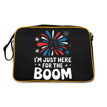 Pyrotechniker Feuerwerk Pyrotechnik - Retro Tasche - Schwarz/Gold - Hinten