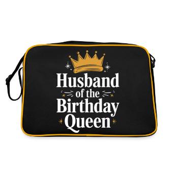 Husband, Spouse, Family, Wedding - Retro Bag - black/gold - Back