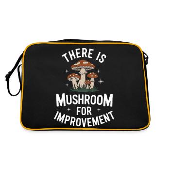 Mushroom Mushrooms Funghi Mushroom - Retro Bag - black/gold - Back