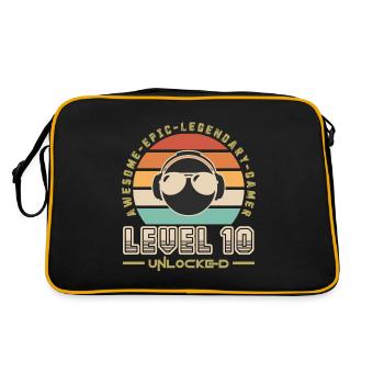Level 10 - Retro Bag - black/gold - Back