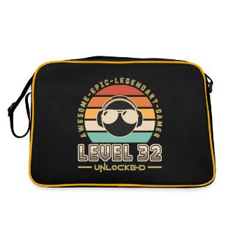 Level 32 - Retro Bag - black/gold - Back
