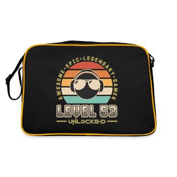 Level 53 - Sac Retro - noir/or - Dos