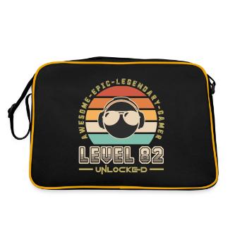 Level 82 - Sac Retro - noir/or - Dos