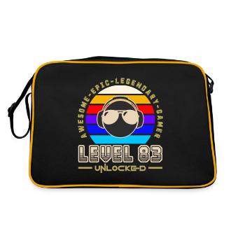 Level 83 - Sac Retro - noir/or - Dos