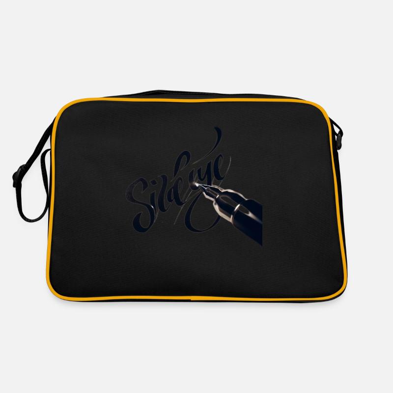Sideeye eye side eye handschrift Retro Tasche