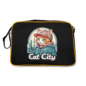 Mode urbaine stylée : les tendances de Kitten City - Sac Retro - noir/or - Dos