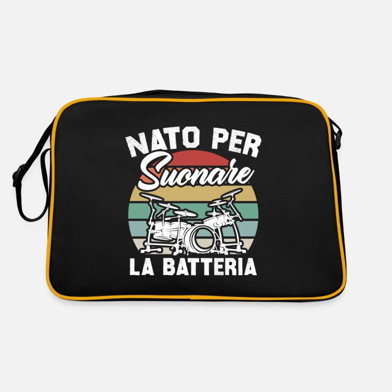 Né pour jouer de la batterie Sac Retro
