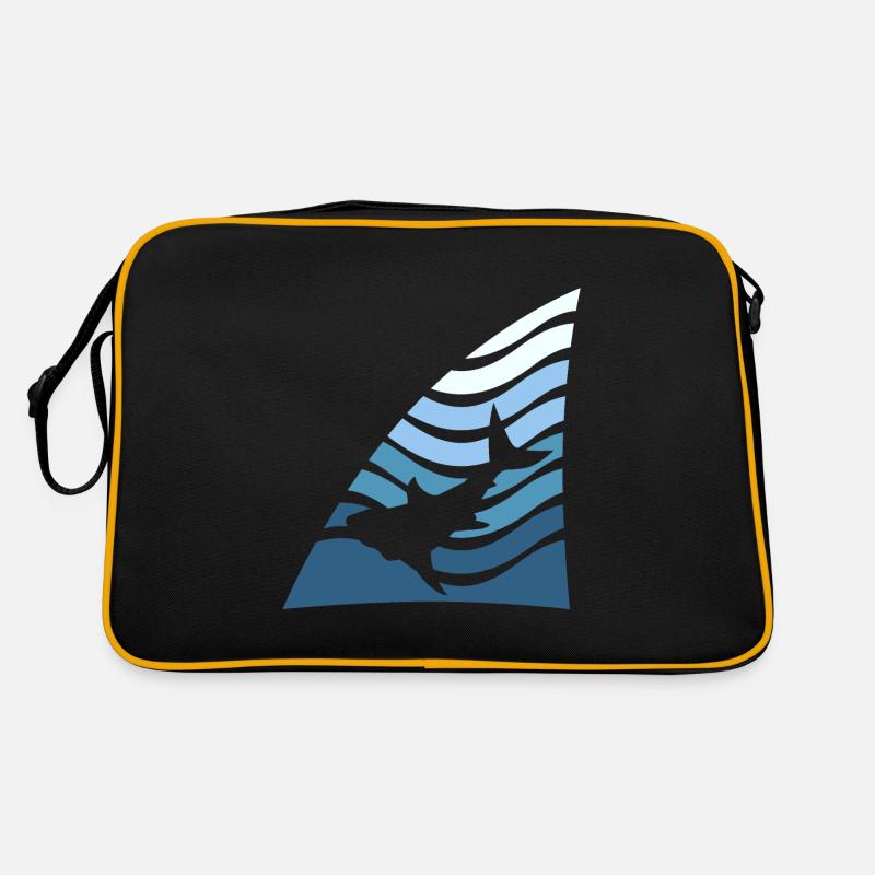 Shark - Retro Bag - black/gold