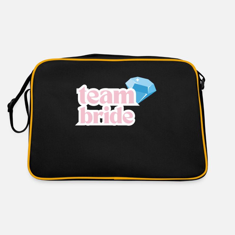 Team Bride - Retro Bag - black/gold