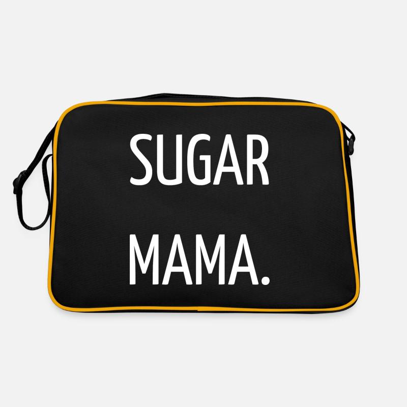Zucker Mama - Retro Tasche - Schwarz/Gold